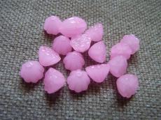 lótuszvirág alakú gyöngy opál rózsaszín 10 db