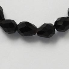 csepp alakú gyöngy 14 mm: fekete 5 db