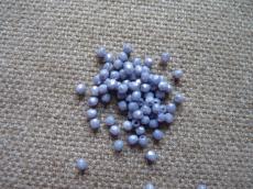 3 mm csiszolt: kék lüszteres fehér 50 db