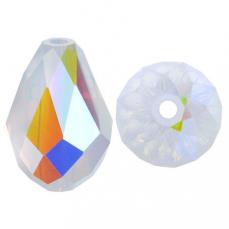 5500 csepp gyöngy White opal AB 9 mm