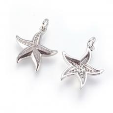 cirkonia tengeri csillag medál platinum
