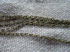 antik réz színű szemes lánc 2 m