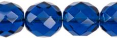 csiszolt gyöngy 10 mm: capri blue 5 db