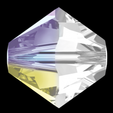 bicone 3 mm: crystal shimmer