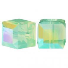 5601 kocka gyöngy 6 mm: chrysolite opal shimmer