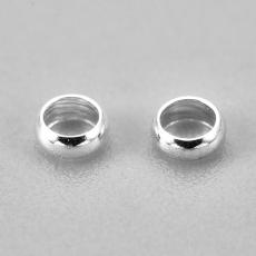 rozsdamentes acél 3 mm ezüst színű vékony gyűrű 10 db