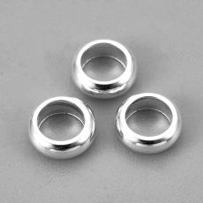 rozsdamentes acél 6 mm ezüst színű vékony gyűrű 1 db