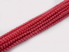 6 mm cseh tekla: áttetsző piros kb. 50 db