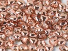 szív alakú gyöngy: crystal capri gold 20 db