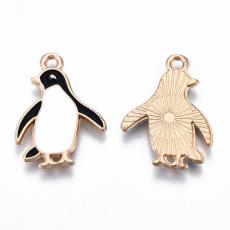 fekete-fehér pingvin medál arany