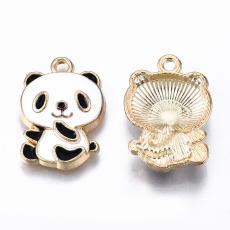 színes panda maci medál arany