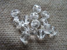 csiszolt gyöngy 8 mm kristály 20 db