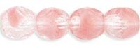 csiszolt gyöngy 4 mm lüszteres opál rosaline-kristály 50 db