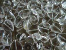 többféle alakú mix gyöngy: kristály 10 db