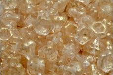 harangvirág alakú gyöngy kristály-arany travertin 5 db 9 mm