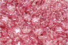 csillag gyöngy: kristály-rózsaszín travertin 20 db