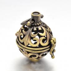 Angyalhívó medál antik réz színű 