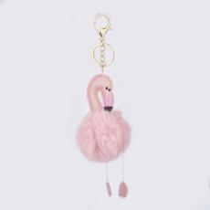 pom pom kulcstartó: flamingó