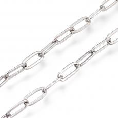 rozsdamentes acél nagyobb szemű lánc 50 cm