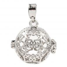 Angyalhívó medál platinum színű 