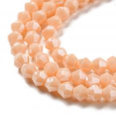 üveg bicone 4 mm telt bézs 20 db