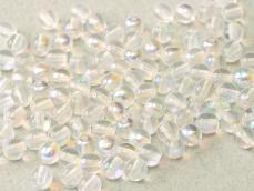 3 mm kerek gyöngy kristály AB 50 db