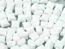 wibeduo kétlyukú gyöngy chalk white 10 db