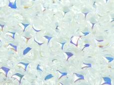 wibeduo kétlyukú gyöngy crystal AB 10 db