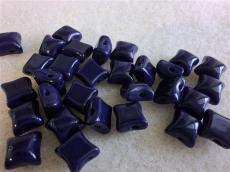 wibeduo kétlyukú gyöngy telt sötétkék 10 db