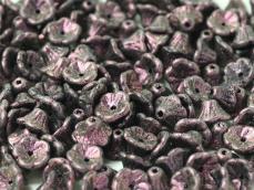 flower cup gyöngy polychrome rose 10 db