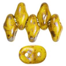 superduo gyöngy: opaque yellow rembrandt 10 g
