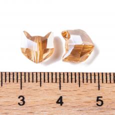 rókafej csiszolt gyöngy pezsgő 2 db