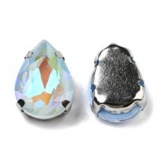 foglalatos üveg kaboson csepp 14 x 10 mm: fluorescent light sapphire