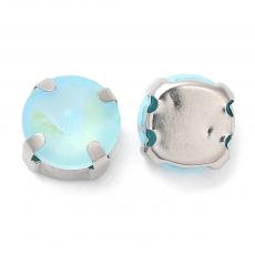 foglalatos üveg kaboson kerek 12 mm: fluorescent aquamarine