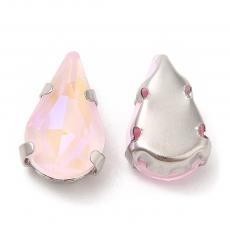 foglalatos üveg kaboson csepp 10 x 6,5 mm: fluorescent light rose