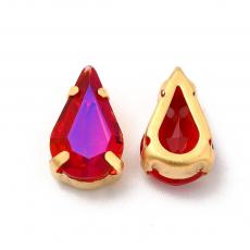 foglalatos üveg kaboson csepp 13 x 8 mm: siam-moonlight