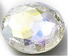 üveg kaboson: fazettált kerek rivoli 18 mm kristály AB