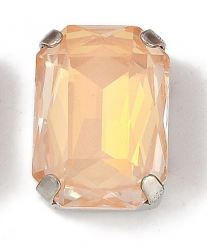 foglalatos üveg kaboson octagon 14 x 10 mm: peach-light AB