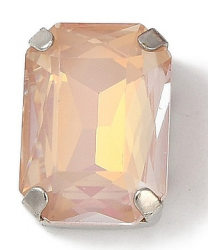 foglalatos üveg kaboson octagon 14 x 10 mm: dark peach-light AB