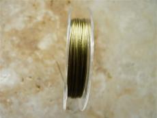 sodrony tekercs antik arany 10 m 0,38 mm