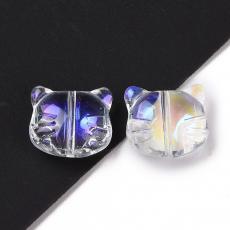 cicafej gyöngy: kristály AB 3 db