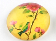 üveg lencse madár mintás 25 mm: 1