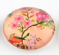 üveg lencse madár mintás 25 mm: 3