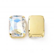 foglalatos üveg kaboson octagon 18 x 13 mm: crystal-moonlight