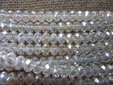 6 x 4 mm kristály AB donut 20 db