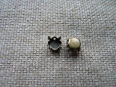 foglalat 10 mm antik sárgaréz