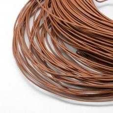 2 mm-es középbarna gömbölyített bőrszál