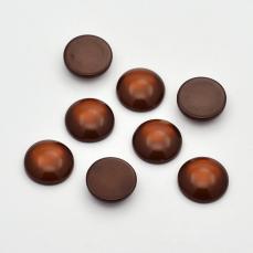 csokibarna akril kaboshon 25 mm