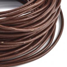 2 mm gesztenyebarna gömbölyített bőrszál 1 m