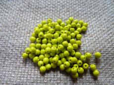 3 mm kerek gyöngy telt oliva 50 db
